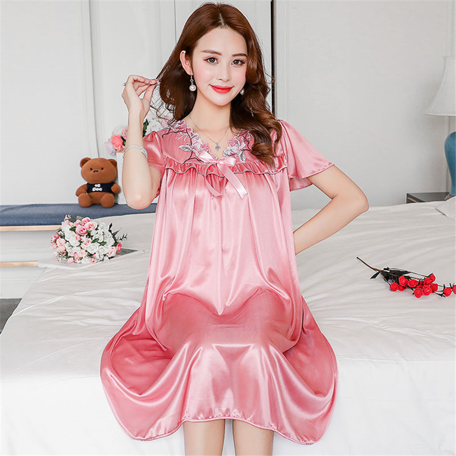 Robe Silk Women - Nuevo camisón de seda de hielo