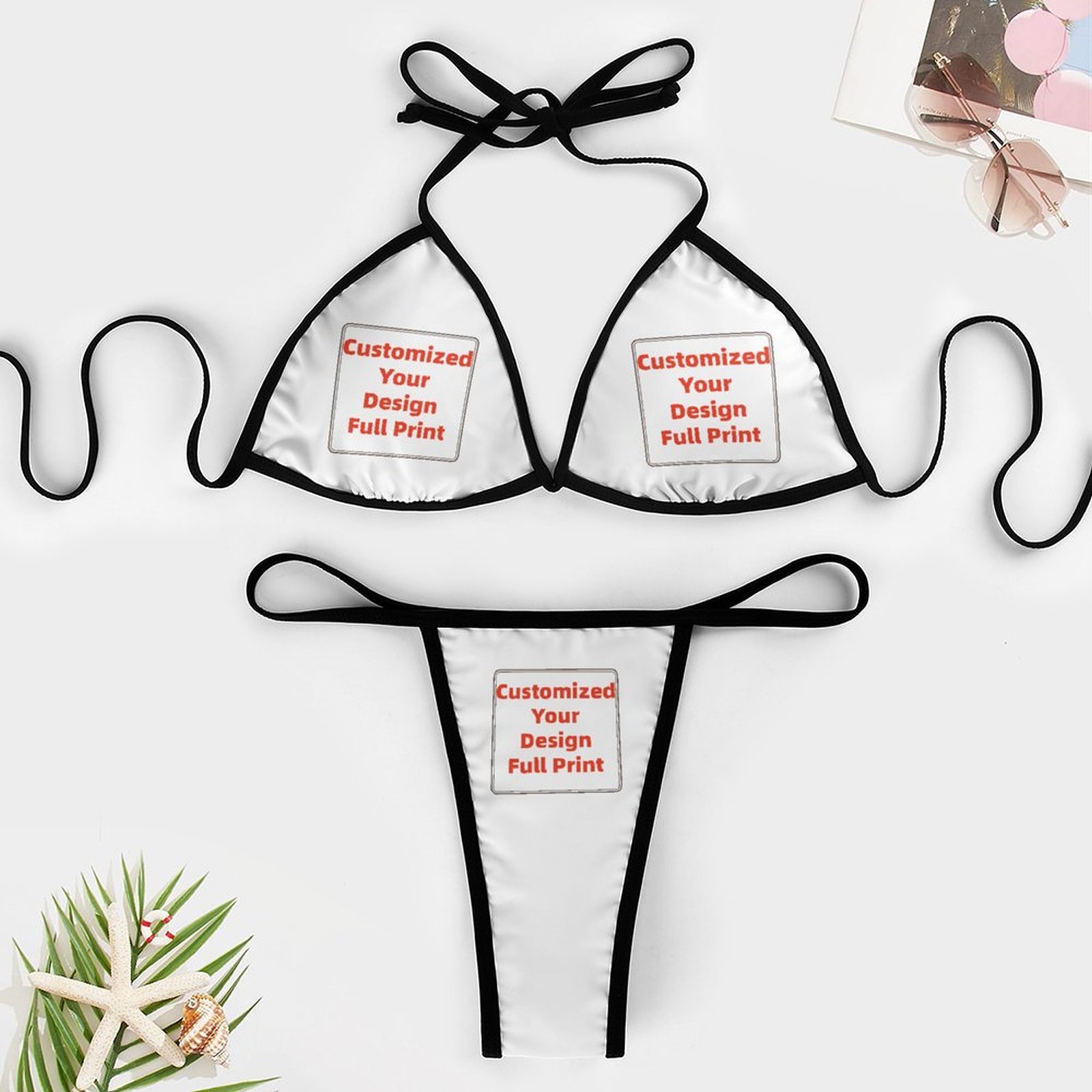 Conjunto de Bikini Triangular  - Thong Bikini Women reseña y precio