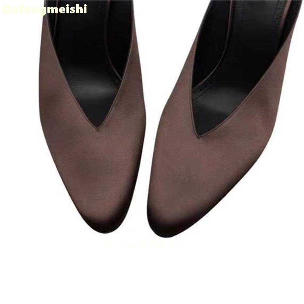 Zapatillas de satén marrón osc - Slip Dress Satin reseña y precio
