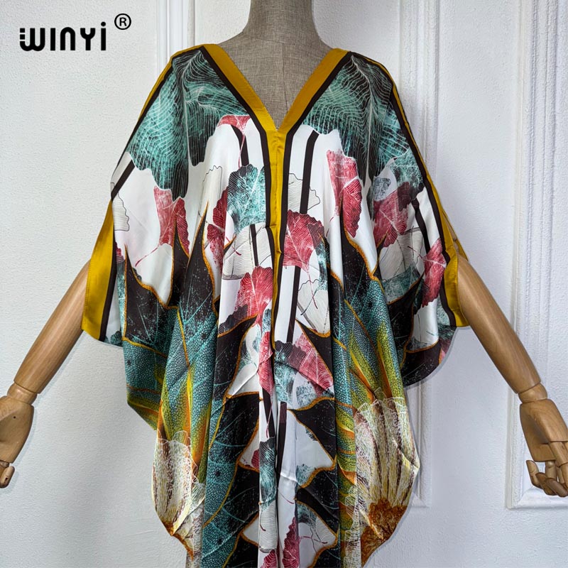 WINYI-vestido africano con cue - Robe Silk Women reseña y precio