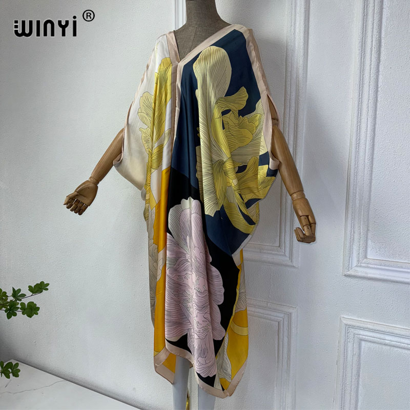 WINYI-vestido africano con cue - Robe Silk Women reseña y precio