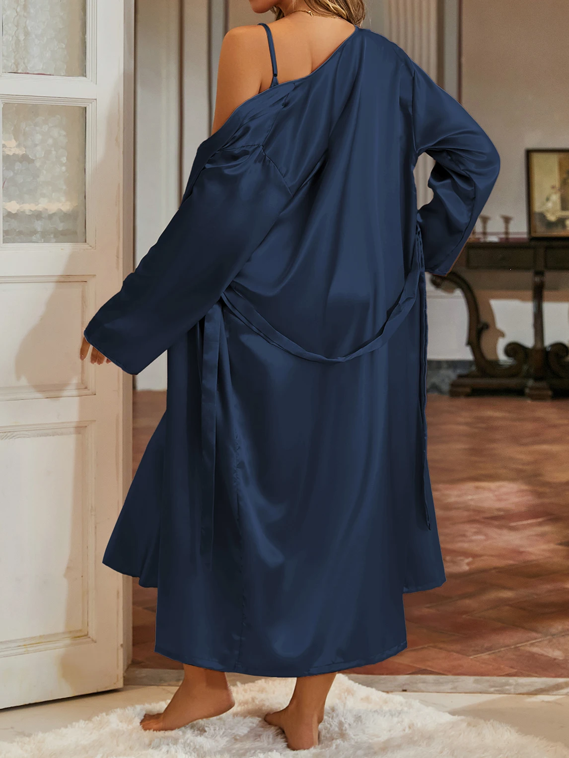 Conjunto de Pijama Minimalista - Robe Silk Women reseña y precio