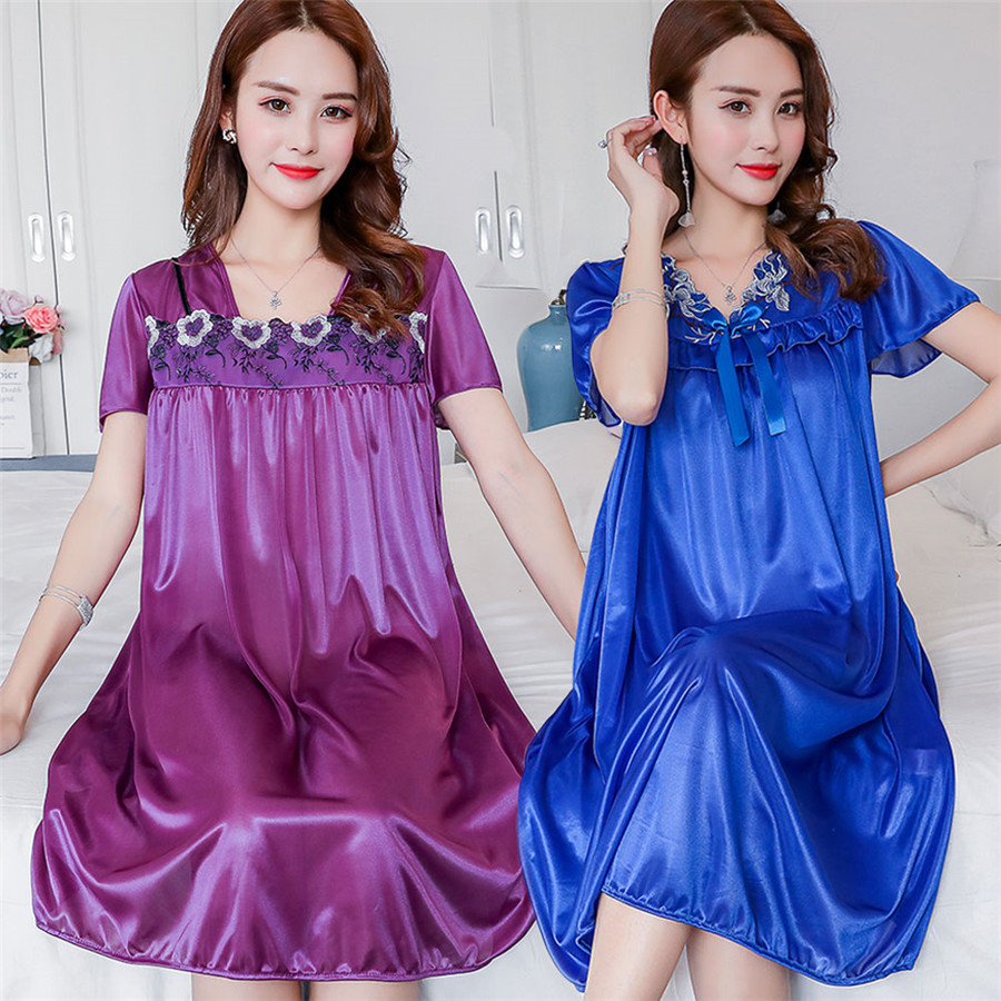 Nuevo camisón de seda de hielo - Robe Silk Women reseña y precio
