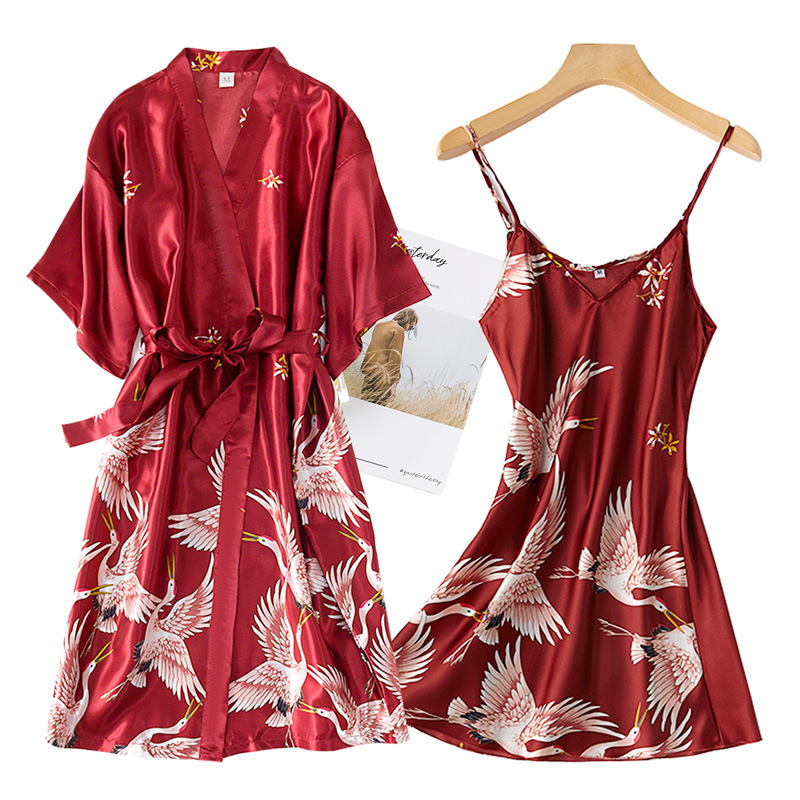 Conjunto de Kimono de seda de  - Robe Silk Women reseña y precio